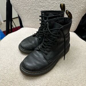 Dr. Martens Youth Children’s 1460 Black Side Zip Combat Boots US 3/EU 34